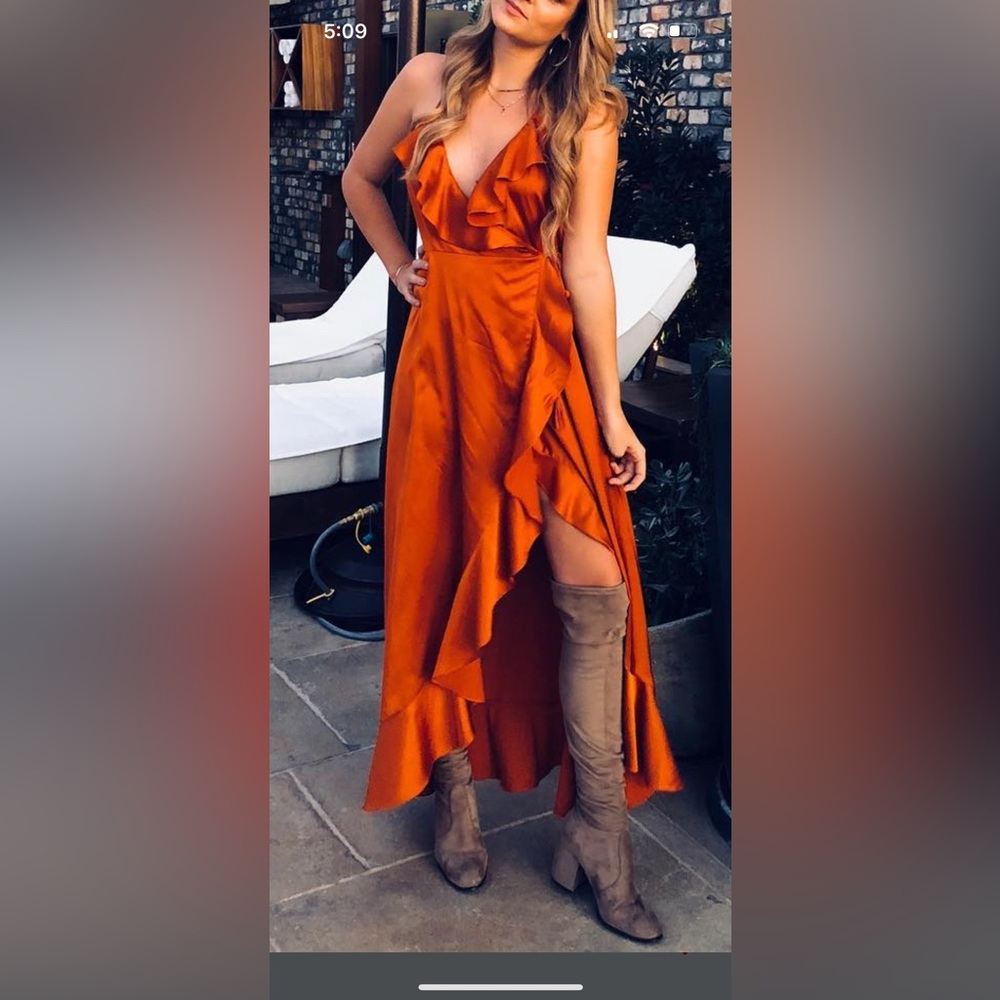 Flying Tomato Orange Maxi Dress